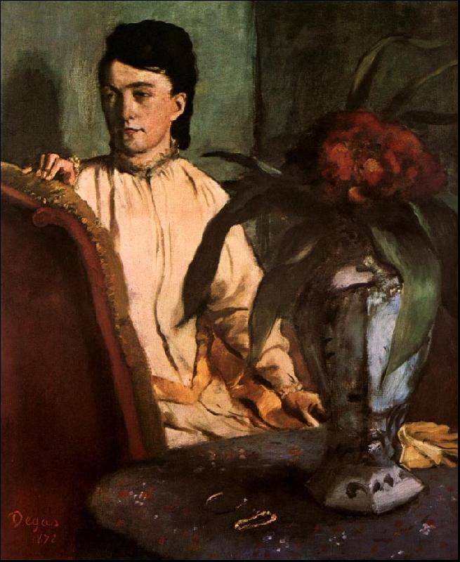 Edgar Degas Seated Woman oil painting image